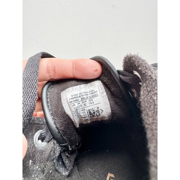 Kids' CONVERSE Chuck Taylor PC Black/Burnt Caramel Leather Boot Sneakers, Size 1 - Picture 15 of 16